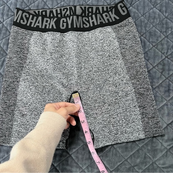 Gymshark Shorts Women Large Flex Seamless Biker Bike Gray Athletic B13 - Picture 4 of 5